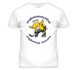 Minnesota Fighting Saints Retro Hockey T Shirt