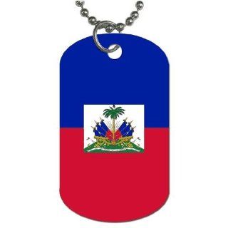Haiti Flag Dog Tag 