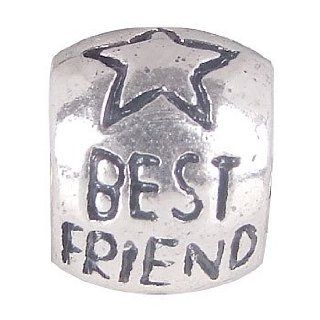 Q2 Best Friend Bead Fits Pandora Chamilia Style Bracelet