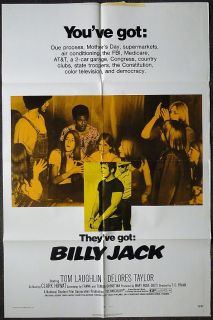   Original Movie Poster 1SH Tom Laughlin 1971 ACTION DRAMA Half Indian