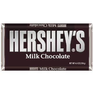Hersheys Milk Chocolate Bar, 4.4 Ounce Bars (Pack of 12) 