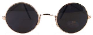 Vintage Spectacles Round Gold Hippie Sunglasses 6001SD