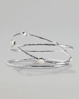 mother of pearl bangles set of three $ 495
