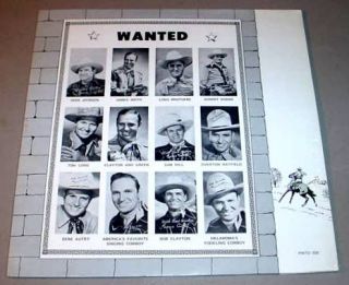 Gene Autry SEALED LP Wanted Test Pressing Pinto 505