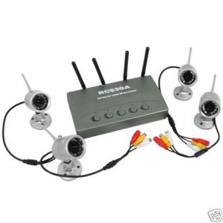 Wireless 4CH Camera Home CCTV Security System RC530A