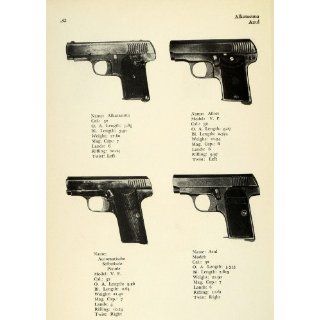 1948 Print 32 Caliber Pistols Allies Alkatasuna Azul Automatische