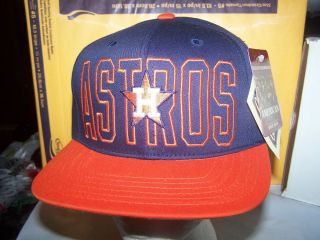 Houston Astros Hat Cap MLB Snapback Dark Blue Orange American Needle
