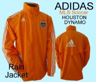 New Adidas $80 MLS Soccer Houston Dynamo Rain Jacket XL