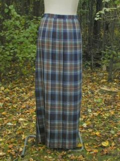 Lochcarron Holyrood Tartan Plaid Long Maxi Kilt Hostess Skirt 26 66cm