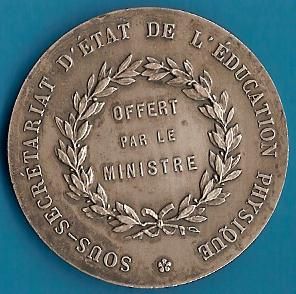 SPORT/ ATHLETICS / ART DECO by MORLON / French medal circa 1930