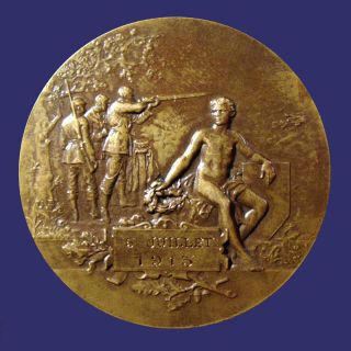 Marianne, French Shooting Medal, by Henri Dubois, Awarded 1913