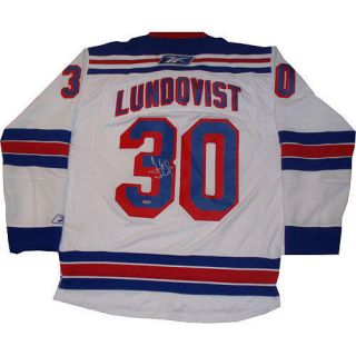 Henrik Lundqvist Autographed New York Rangers Jersey