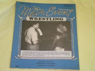 1949 Main Event Boxing Joe Louis Henry Armstrong Cover