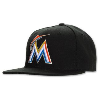 New Era 59Fiftys MLB Miami Marlins Fitted Hat Team