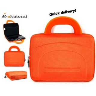 Orange Laptop Hard Case With In terior Strap and Mech