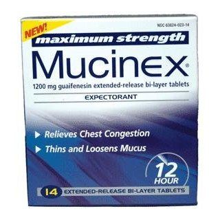 Mucinex Expectorant, Chest Congestion, Maximum Strength