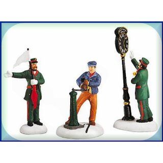 Busy Railway Station Dickens Village Accessory Set of 3