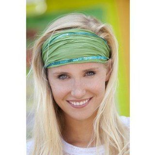 Natural Life Lime & Teal Sequin Stylish Handkerchief