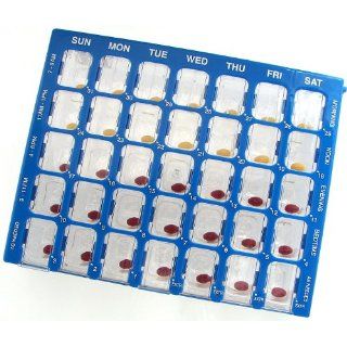 Pill Organizer with 5 Compartments Per Day Health