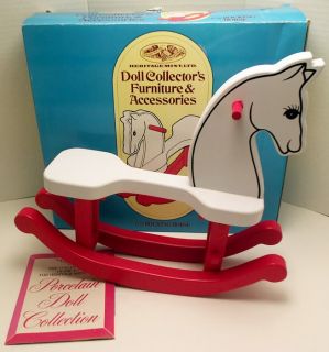 Vintage Heritage Mint Doll Furniture Rocking Horse Collector Toy