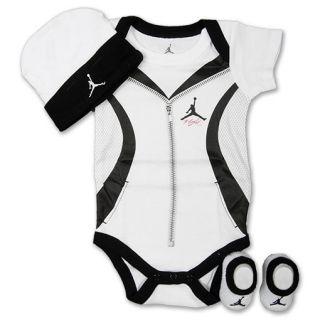 Jordan AJ4 Sweat 3 Piece Infant Set White