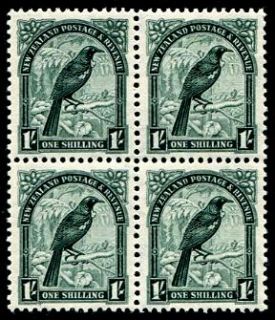 New Zealand SC 214 Bird NH Stamp Block