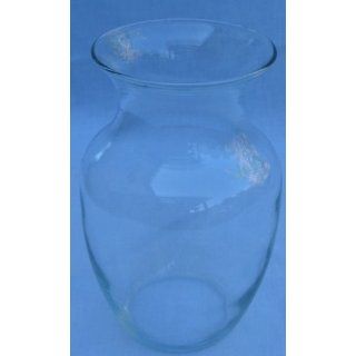 Glass Ming Style Flower Floral Vase with Slight Green Tint