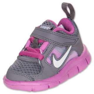 Girls Toddler Nike Free Run 3 Grey/Pink/White