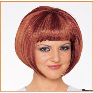 Retro Costume Wigs Mod Girl Wig Red: Clothing