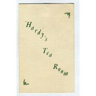 Hardys Tea Room Menu Watertown NY 1950s Outhouses
