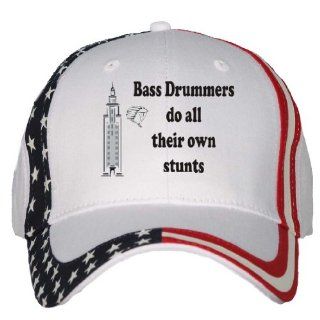 Bass Drummers do all their own stunts USA Flag Hat