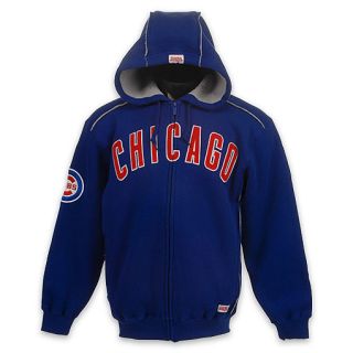Dynasty Mens Chicago Cubs Sherpa Fleece Jacket