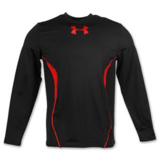 Under Armour ColdGear Mens Crew Tee Black/Red