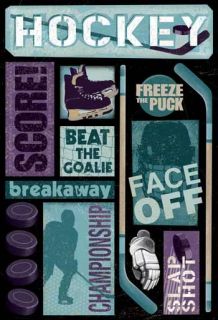 Karen Foster Design Sports Hockey Scrapbook Stickers