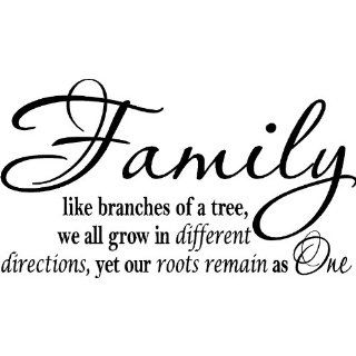 Family Branches Wall Quote, Wall Words, Wall Decor, Quotes
