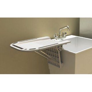 Hold It And Fold It Utility Sink Drain Board (Off White