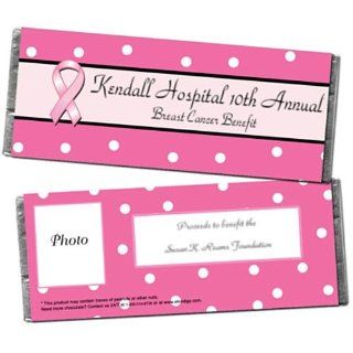 Polka Dot and Pink Ribbons Personalized Photo Candy Bar