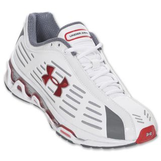 Under Armour Aim Mens Running Shoe White/Grey/Red