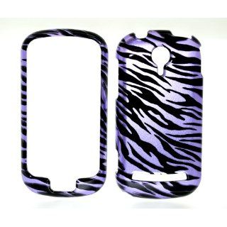 Purple Zebra Strips Snap on Hard Protective Cover Case for