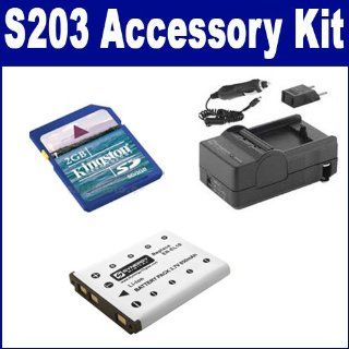Nikon Coolpix S203 Digital Camera Accessory Kit includes