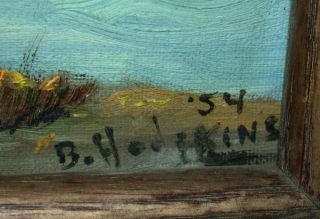 Listed Massachusetts Artist Belle Hodgkins Impressionist Seascape Oil