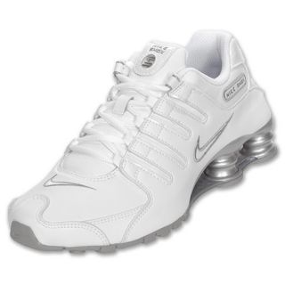 Nike Womens Shox NZ Running Shoe SL White/Silver