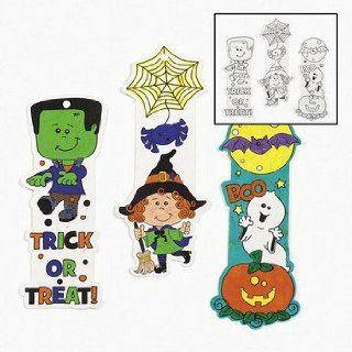 Color Your Own Halloween Friends Bookmarks   Crafts for