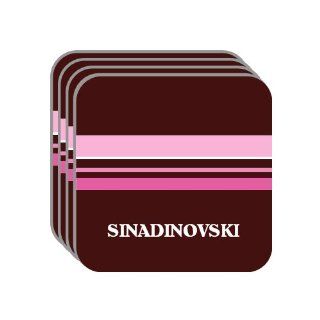 Personal Name Gift   SINADINOVSKI Set of 4 Mini Mousepad