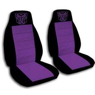 Black and Purple Robot seat covers for a 2003 to 2005 Honda Civic DX