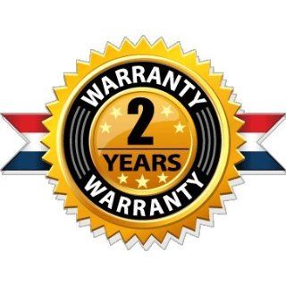 Warranty 2 year ribbon seal car bumper sticker decal 5 x