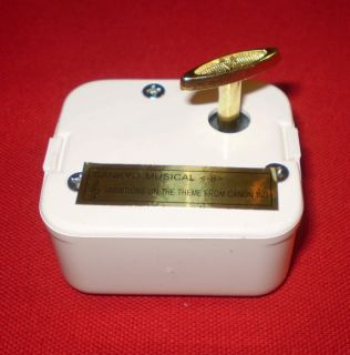 Christmas Holiday Songs Music Box Movements White Case Priced to Sell