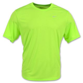 Nike Foundation Dri FIT Run Mens Tee Lime Green