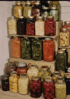 Home Canning Food Vegetables Preserving Jars Self Sufficiency Recipes