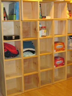  Wood Wooden CUBE Shelf for Bookcase Organization Vinyl Record Storage